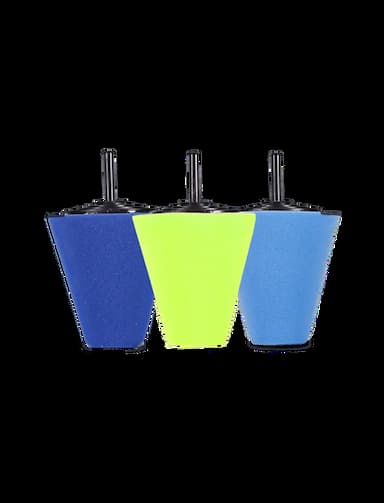 Kit com 3 Peças - Boina de Polimento em Cone